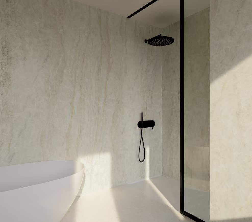 Cosentino Dekton Nara ultrakompakt yta för badrum